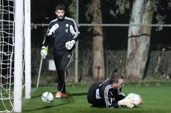 Pierwszy trening na boisku w Belek