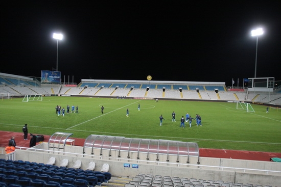 Piłkarze Apollonu i Legii trenowali na stadionie GSP