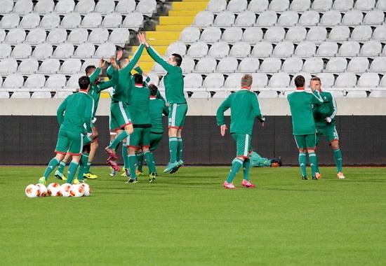 Piłkarze Apollonu i Legii trenowali na stadionie GSP