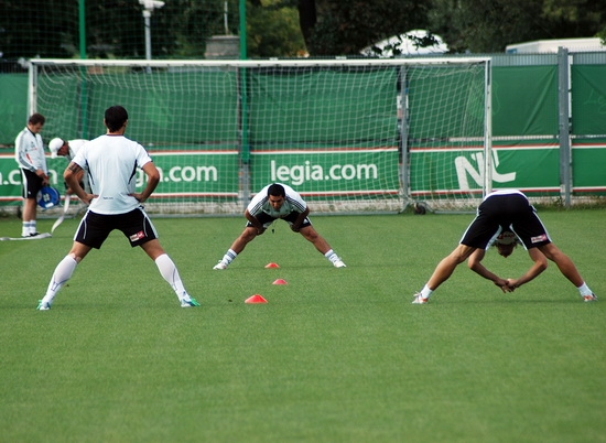 Pierwszy trening po meczu z Widzewem