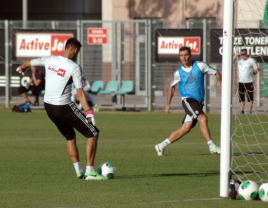 Pierwszy trening po meczu z Widzewem