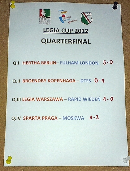 III miejsce Legii w Legia Cup 2012