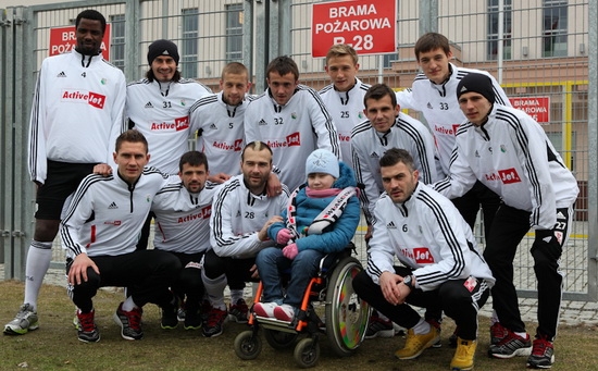 Mała Ewa poznała piłkarzy Legii, zwiedziła stadion