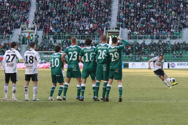 Śląsk Wrocław - Legia Warszawa 0:4 (0:3): Legia zgniotła lidera