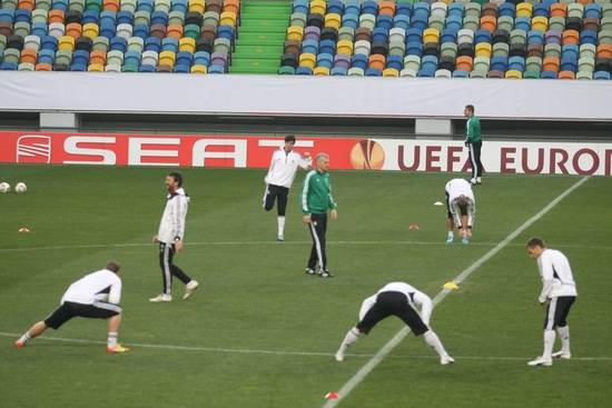 Piłkarze Legii trenowali na stadionie Sportingu