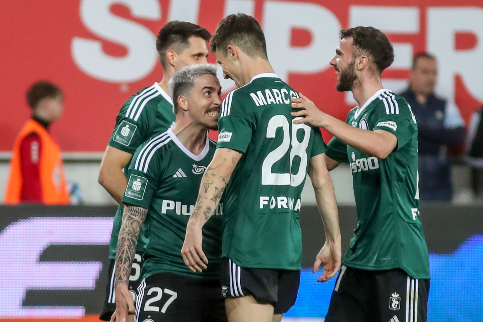 Josue Pesqueira Marc Gual Jurgen Celhaka Górnik Zabrze - Legia Warszawa 1:3