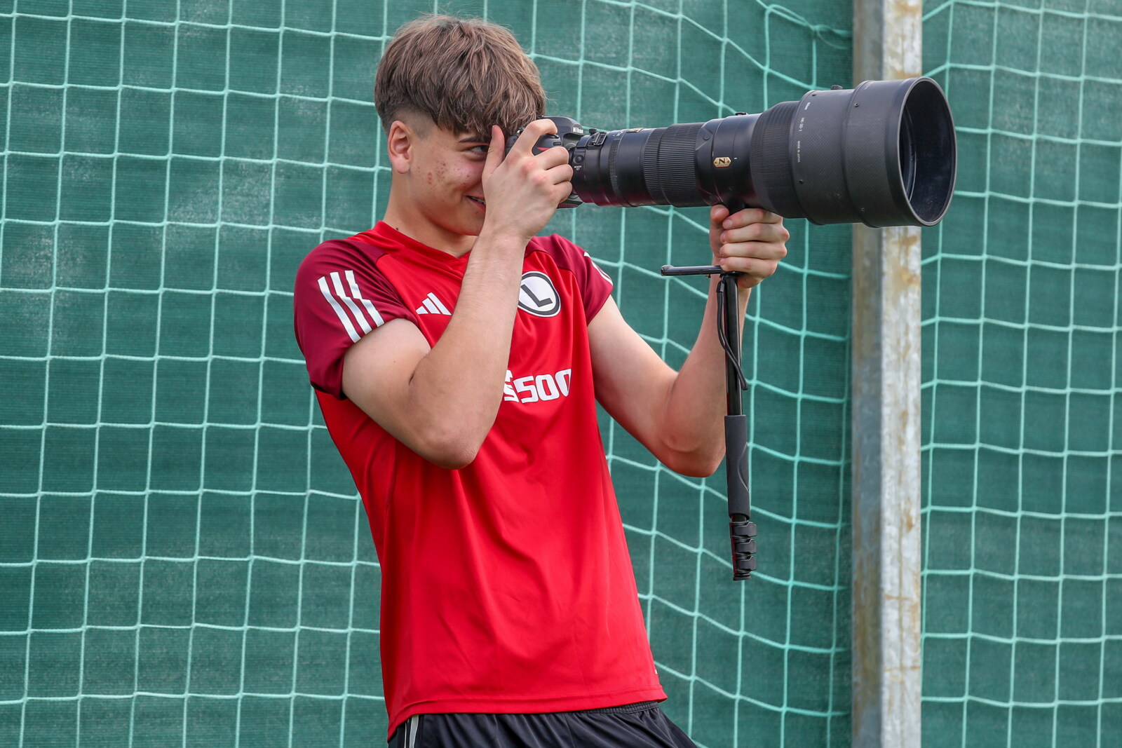 Jakub Zieliński Pierwszy trening Jeana Pierra Nsoma z Legią