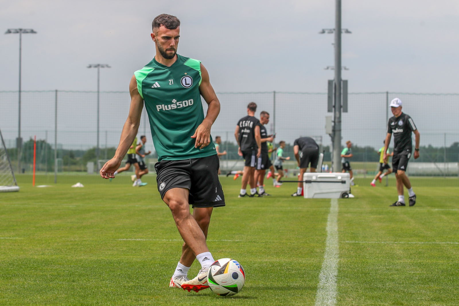 Jurgen Celhaka Pierwszy trening Jeana Pierra Nsoma z Legią