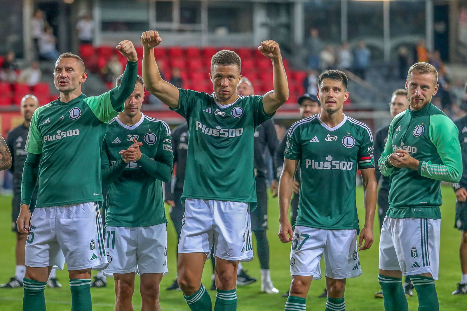 Artur Jędrzejczyk Steve Kapuadi Bartosz Kapustka Rafał Augustyniak Korona Kielce - Legia Warszawa 0:1