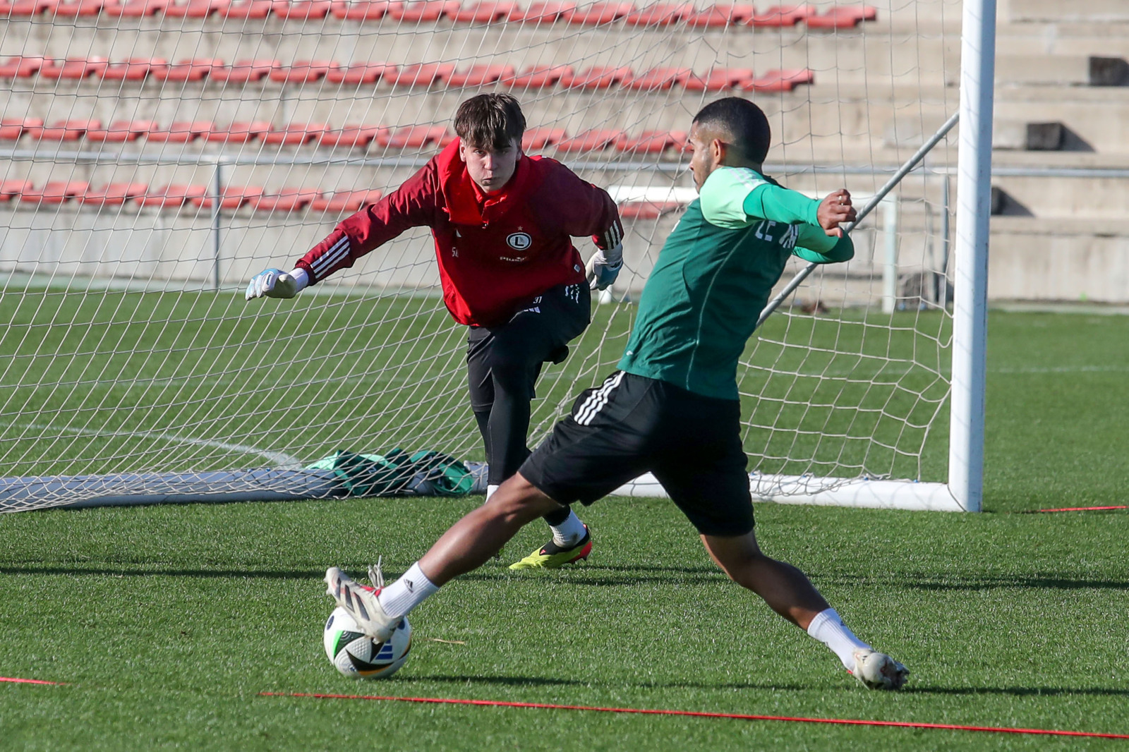 Trening przed meczem z Piastem Gliwice