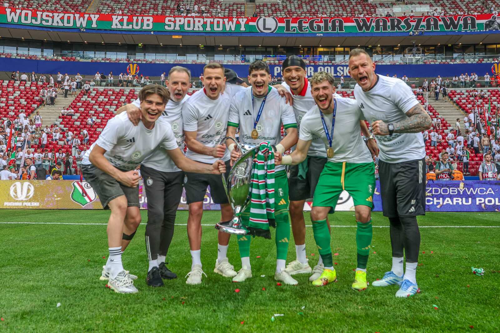 Finał Pucharu Polski: Pogoń Szczecin - Legia Warszawa 3:4 oraz świętowanie