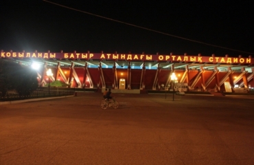 Legioniści trenowali na stadionie w Aktobe