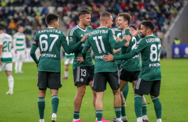 zespół Legia radość drużyna Lechia Gdańsk - Legia Warszawa 0:2